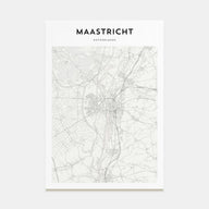 Maastricht Map Portrait Poster