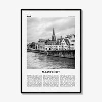 Maastricht Print Black and White, Maastricht Wall Art, Maastricht Poster, Netherlands, Nederland, Holland, Maestricht, Limburg, Europe