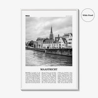 Maastricht Print Black and White, Maastricht Wall Art, Maastricht Poster, Netherlands, Nederland, Holland, Maestricht, Limburg, Europe