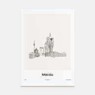Macau Drawn Poster