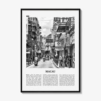 Macau Print Black and White, Macau Wall Art, Macau Poster, Macau Photo, Macau Wall Decor, Country Art Print, 澳門, Macao Asia