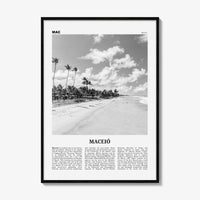 Maceio Print Black and White, Maceió Wall Art, Maceió Poster, Maceió Photo, Maceió Wall Decor, City Art Print, Brazil, Brasil, South America