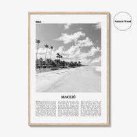 Maceio Print Black and White, Maceió Wall Art, Maceió Poster, Maceió Photo, Maceió Wall Decor, City Art Print, Brazil, Brasil, South America