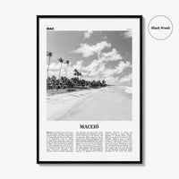 Maceio Print Black and White, Maceió Wall Art, Maceió Poster, Maceió Photo, Maceió Wall Decor, City Art Print, Brazil, Brasil, South America