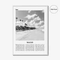 Maceio Print Black and White, Maceió Wall Art, Maceió Poster, Maceió Photo, Maceió Wall Decor, City Art Print, Brazil, Brasil, South America