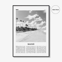 Maceio Print Black and White, Maceió Wall Art, Maceió Poster, Maceió Photo, Maceió Wall Decor, City Art Print, Brazil, Brasil, South America