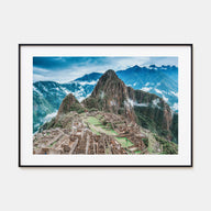 Machu Picchu Landscape Color Poster