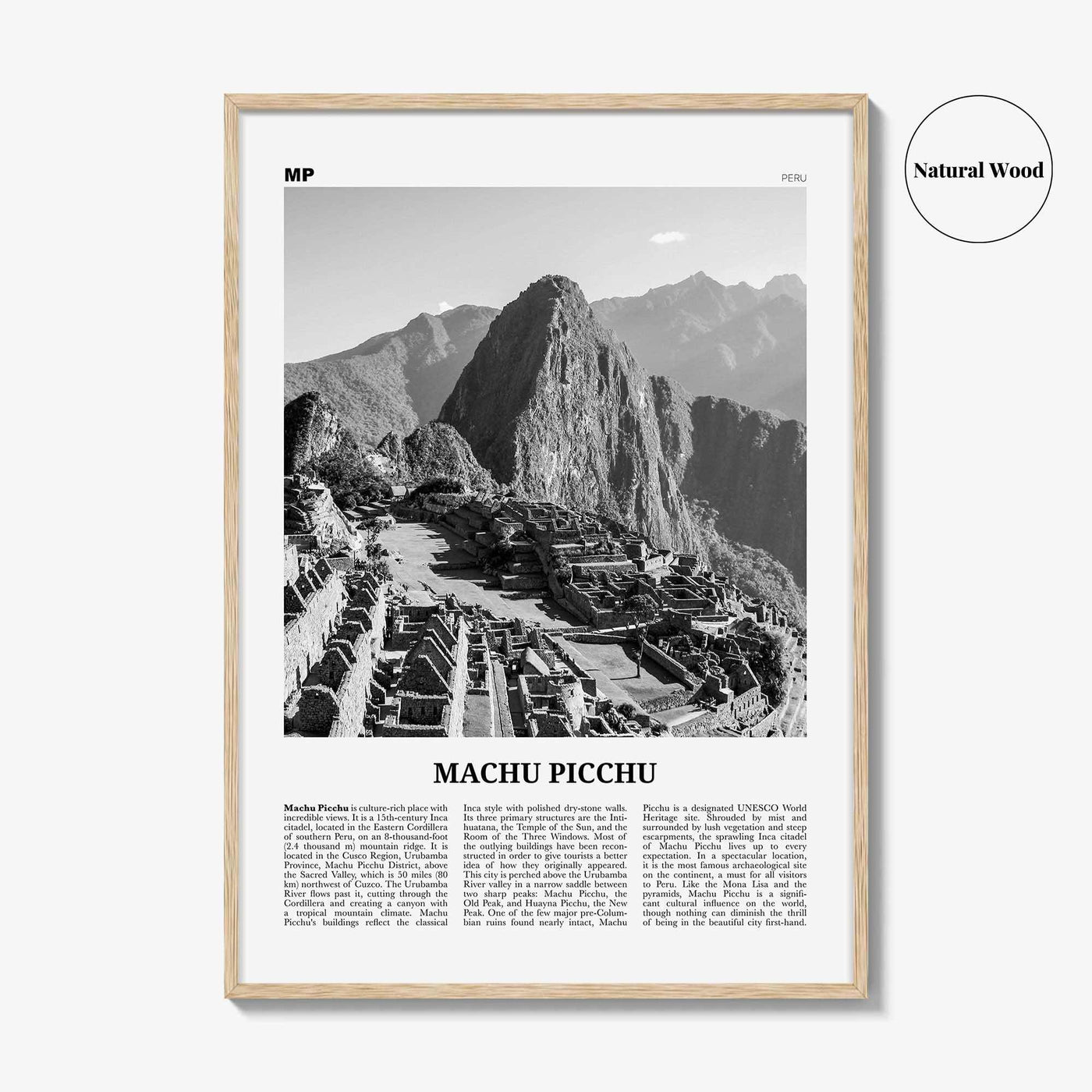 Machu Picchu Print Black and White, Machu Picchu Wall Art, Machu Picchu Poster, Machu Picchu Photo, Peru, Machu Pikchu, Cusco, South America