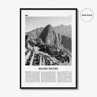 Machu Picchu Print Black and White, Machu Picchu Wall Art, Machu Picchu Poster, Machu Picchu Photo, Peru, Machu Pikchu, Cusco, South America