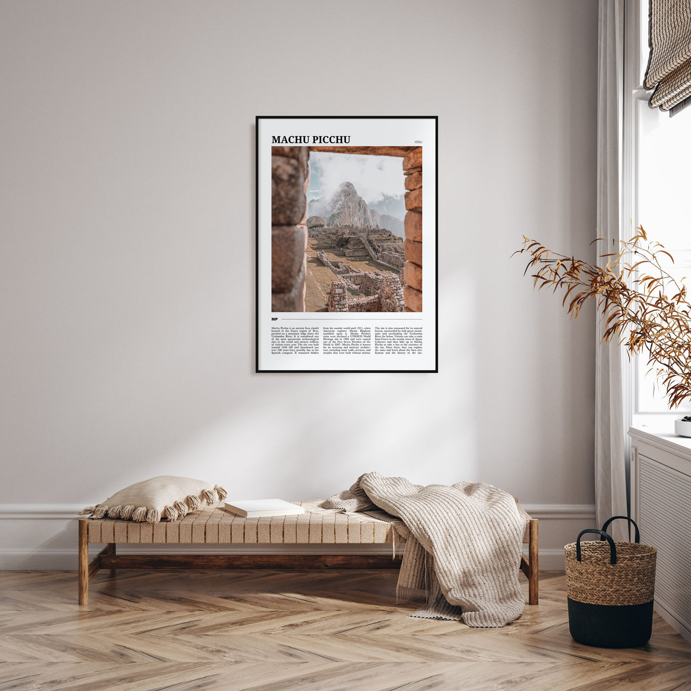 Machu Picchu Travel Color Poster