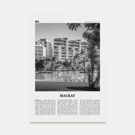 Mackay Travel B&W Poster
