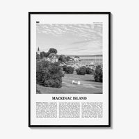 Mackinac Island Print Black and White, Mackinac Island Wall Art, Mackinac Island Poster, Mackinac Island Photo, Michigan, USA