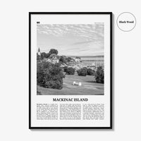 Mackinac Island Print Black and White, Mackinac Island Wall Art, Mackinac Island Poster, Mackinac Island Photo, Michigan, USA