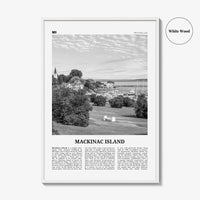 Mackinac Island Print Black and White, Mackinac Island Wall Art, Mackinac Island Poster, Mackinac Island Photo, Michigan, USA