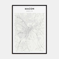 Macon Map Portrait Poster