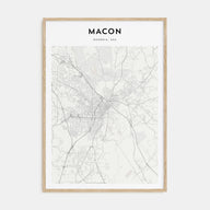 Macon Map Portrait Poster