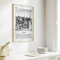 Macon Print Black and White, Macon Wall Art, Macon Poster, Macon Photo, Macon Map, Macon Wall Decor, Georgia, USA, United States