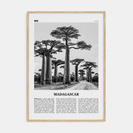Madagascar Travel B&W Poster