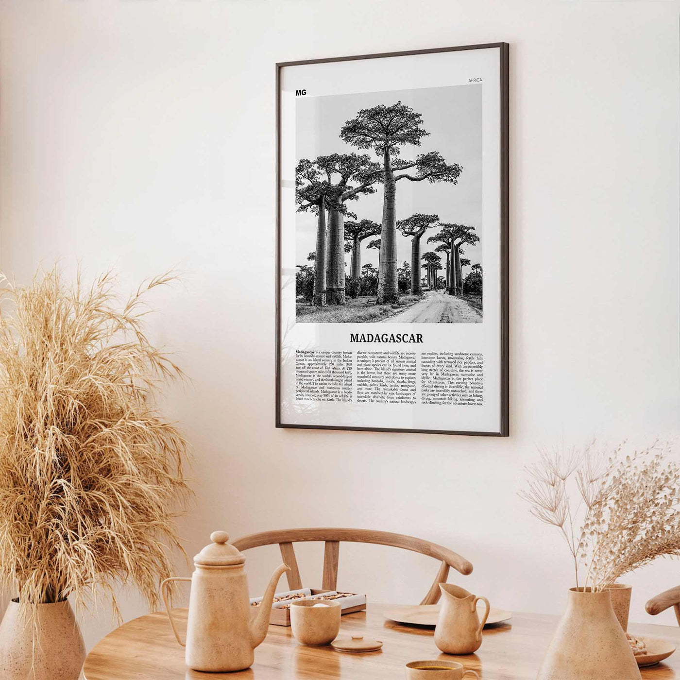 Madagascar Print Black and White, Madagascar Wall Art, Madagascar Poster, Madagascar Photo, Madagasikara, Antananarivo, Africa