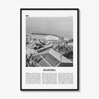 Madeira Print Black and White, Madeira Wall Art, Madeira Poster, Madeira Photo, Madeira Wall Décor, Portugal, Funchal, Portuguesa