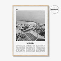 Madeira Print Black and White, Madeira Wall Art, Madeira Poster, Madeira Photo, Madeira Wall Décor, Portugal, Funchal, Portuguesa