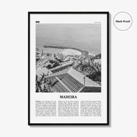 Madeira Print Black and White, Madeira Wall Art, Madeira Poster, Madeira Photo, Madeira Wall Décor, Portugal, Funchal, Portuguesa