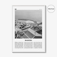 Madeira Print Black and White, Madeira Wall Art, Madeira Poster, Madeira Photo, Madeira Wall Décor, Portugal, Funchal, Portuguesa
