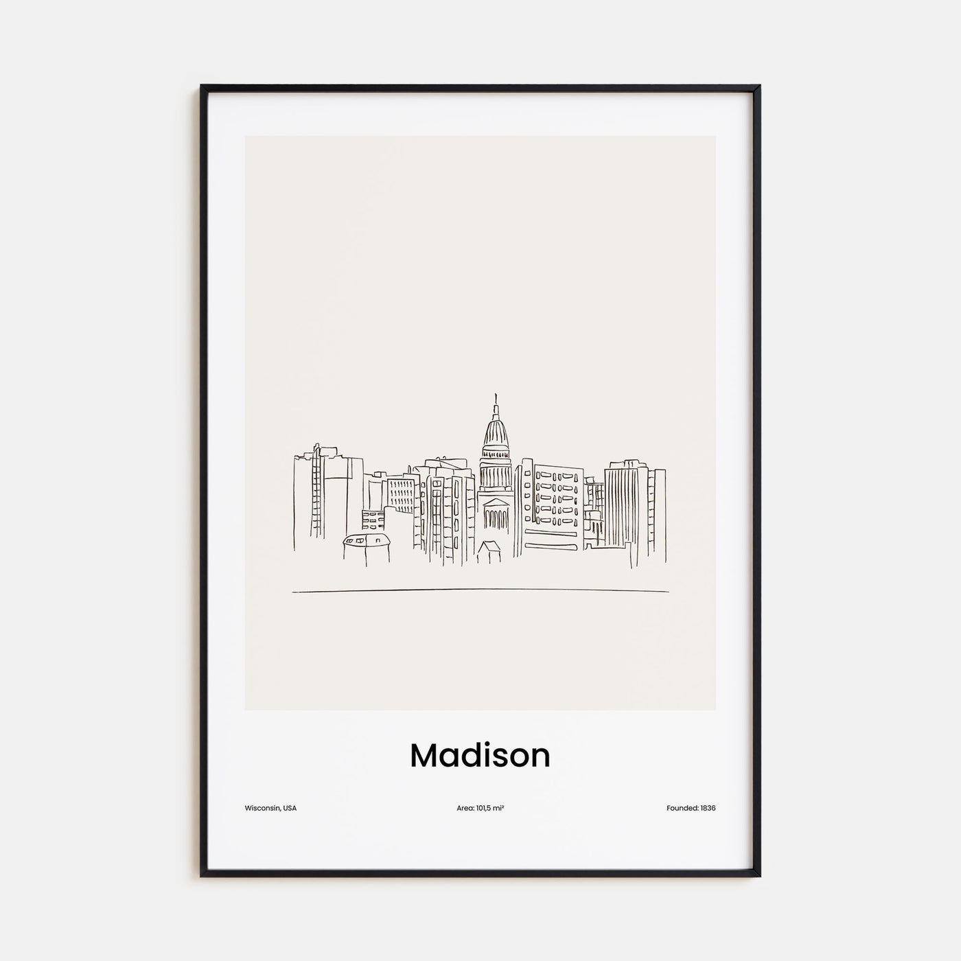 Madison Drawn Poster