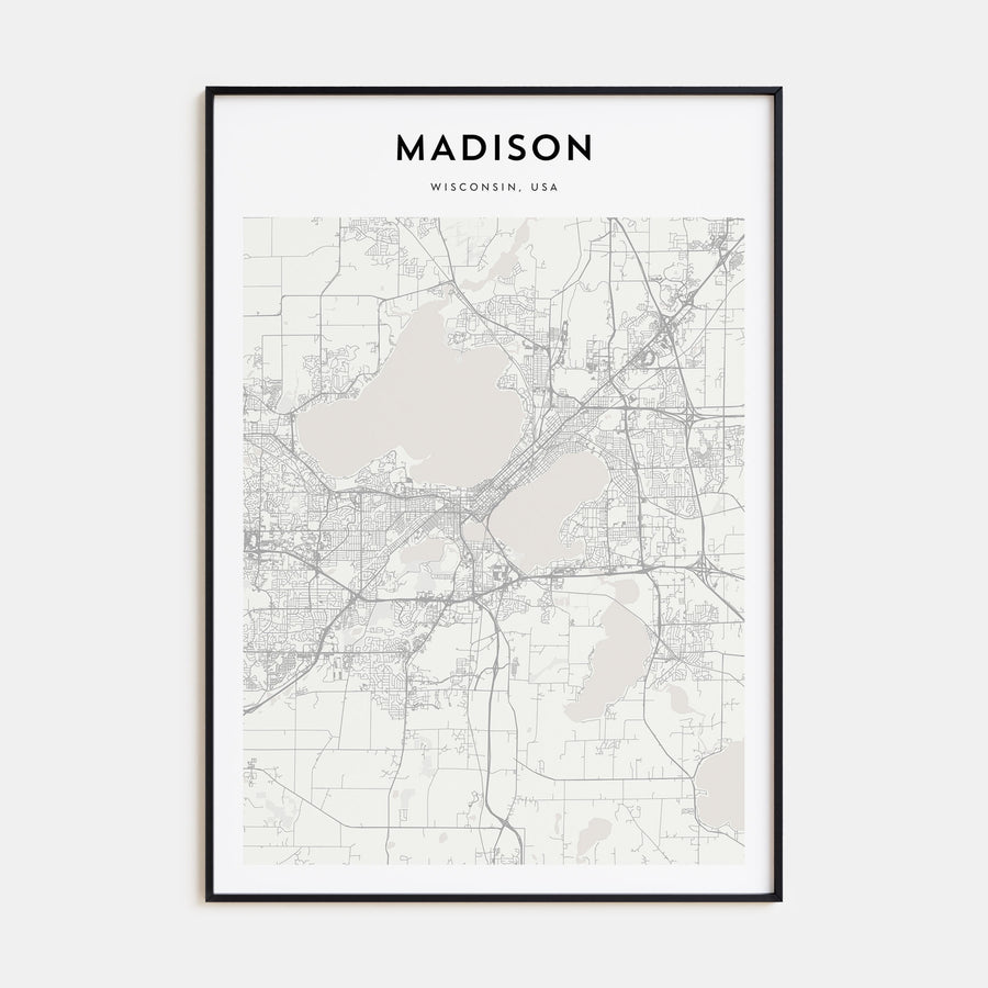Madison Map Portrait Poster