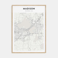 Madison Map Portrait Poster