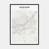 Madison Map Portrait Poster