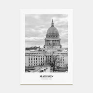Madison Portrait B&W No 1 Poster