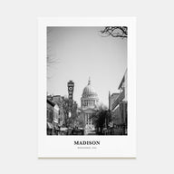 Madison Portrait B&W No 2 Poster