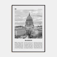 Madison Travel B&W No 2 Poster