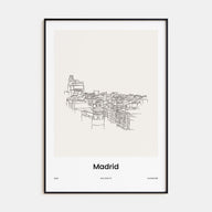 Madrid Drawn Poster