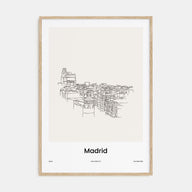 Madrid Drawn Poster