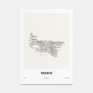 Madrid Drawn Poster