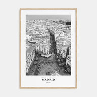 Madrid Portrait B&W No 2 Poster
