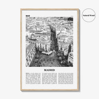 Madrid Print Black and White No 2, Madrid Wall Art, Madrid Poster, Madrid Photo, Madrid Wall Decor, City Art Print, Spain, España