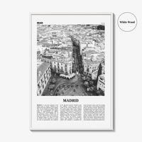 Madrid Print Black and White No 2, Madrid Wall Art, Madrid Poster, Madrid Photo, Madrid Wall Decor, City Art Print, Spain, España