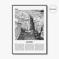 Madrid Print Black and White No 2, Madrid Wall Art, Madrid Poster, Madrid Photo, Madrid Wall Decor, City Art Print, Spain, España