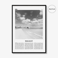 Magaluf Print Black and White, Magaluf Wall Art, Magaluf Poster, Magaluf Photo, Magaluf Wall Décor, Magaluf Map, Spain