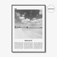 Magaluf Print Black and White, Magaluf Wall Art, Magaluf Poster, Magaluf Photo, Magaluf Wall Décor, Magaluf Map, Spain