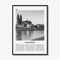 Magdeburg Print Black and White, Magdeburg Wall Art, Magdeburg Poster, Magdeburg Photo, Magdeburg Wall Décor, Magdeburg Map, Germany