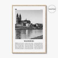 Magdeburg Print Black and White, Magdeburg Wall Art, Magdeburg Poster, Magdeburg Photo, Magdeburg Wall Décor, Magdeburg Map, Germany