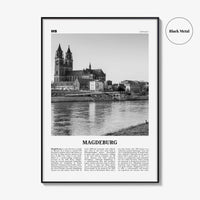 Magdeburg Print Black and White, Magdeburg Wall Art, Magdeburg Poster, Magdeburg Photo, Magdeburg Wall Décor, Magdeburg Map, Germany