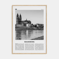 Magdeburg Travel B&W Poster
