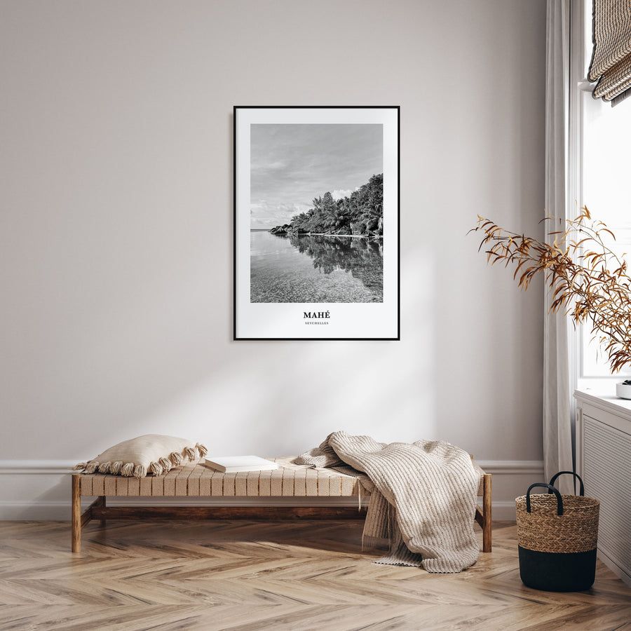 Mahé Portrait B&W Poster