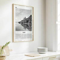 Mahe Print Black and White, Mahé Wall Art, Mahé Poster, Mahé Photo, Mahé Wall Décor, Mahé Map, Seychelles