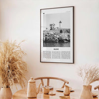 Maine Print Black and White No 1, Maine Wall Art, Maine Poster, Maine Photo, Maine Wall Decor, USA State Print, USA, United States